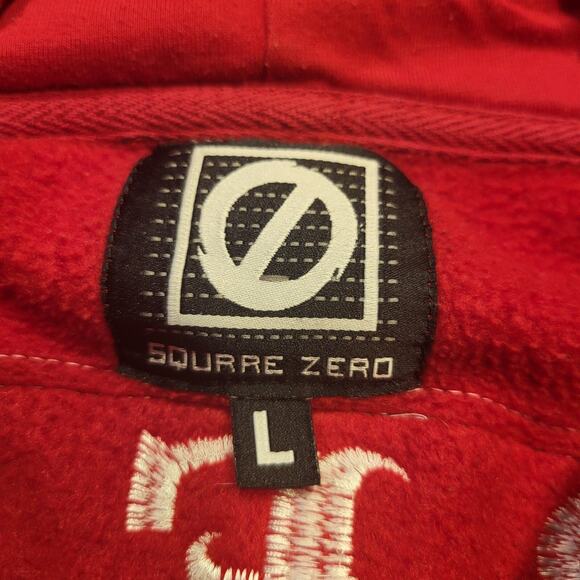 Fresh Kush Mens Large Red Full Zip Hoodie Embroidered All Over Print Sweatshirt - Picture 4 of 10